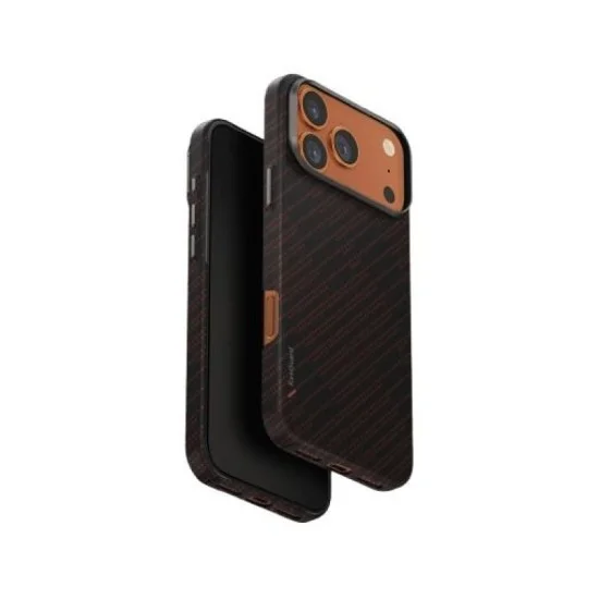 Uniq Hybrid Iphone 17 Pro Max (2025) 6.9 Magclick Charging Keva Edge - Rust Orange